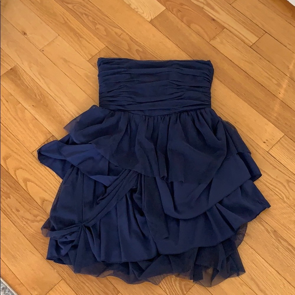 Alice + Olivia Navy Blue Tulle Dress